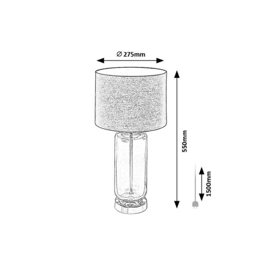 Rabalux - Stolná lampa 1xE27/60W/230V