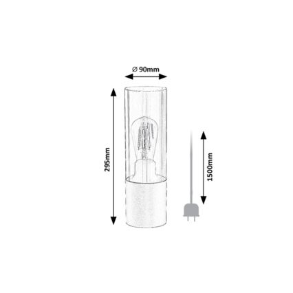 Rabalux - Stolná lampa 1xE27/25W/230V