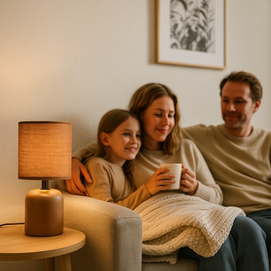 Rabalux - Stolová lampa 1xE14/40W/230V hnedá