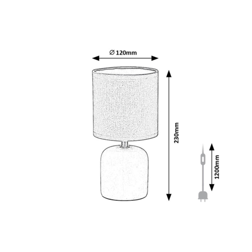Rabalux - Stolová lampa 1xE14/40W/230V hnedá