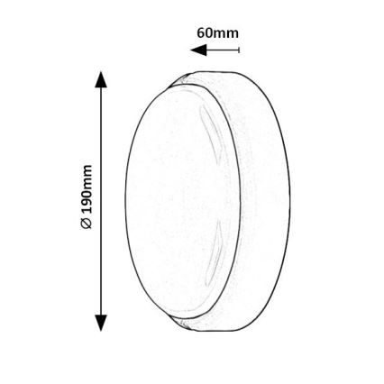 Rabalux - LED Vonkajšie stropné svietidlo LED/15W/230V IP54 biela