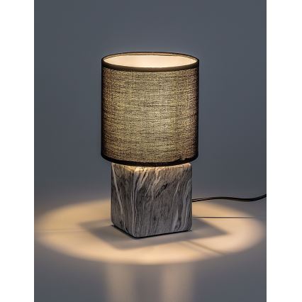 Rabalux - Stolná lampa 1xE14/40W/230V, čierna s mramorovým dekorom