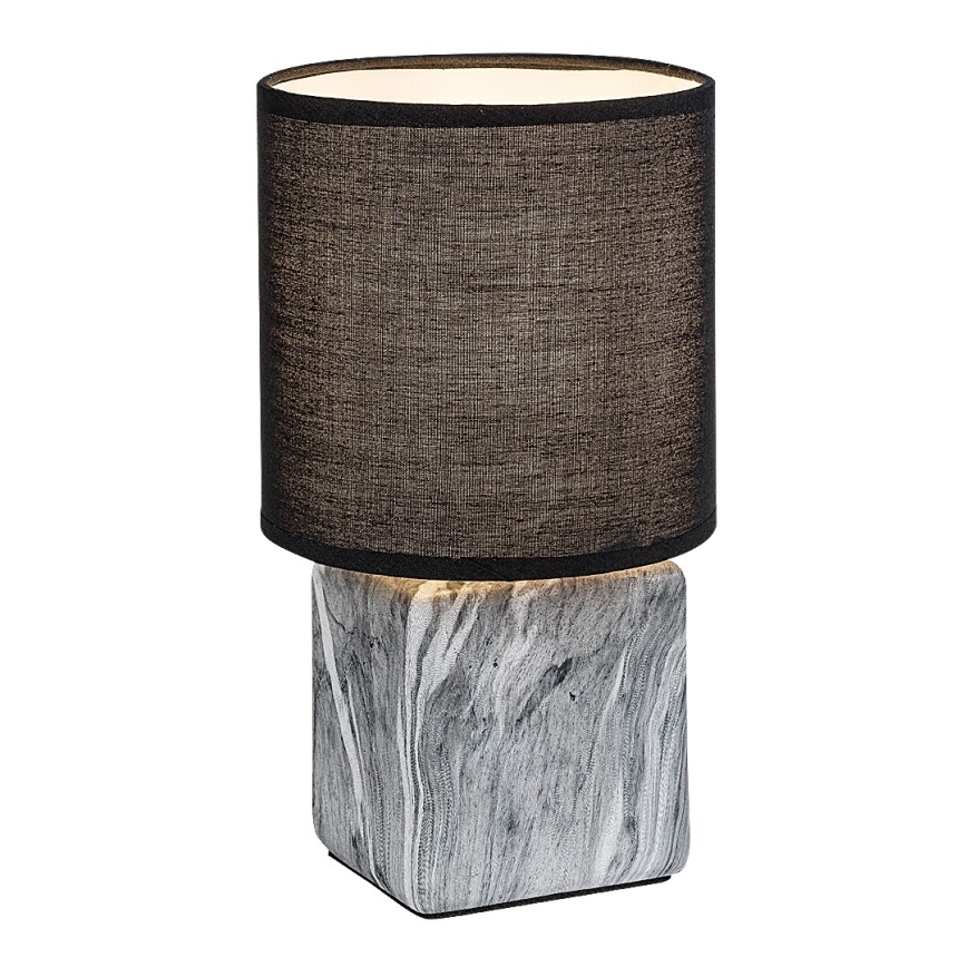 Rabalux - Stolná lampa 1xE14/40W/230V, čierna s mramorovým dekorom