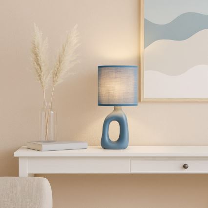 Rabalux - Stolová lampa 1xE14/40W/230V modrá