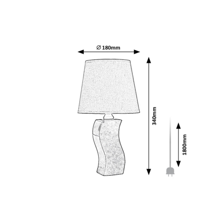 Rabalux - Stolná lampa 1xE14/40W/230V modrá