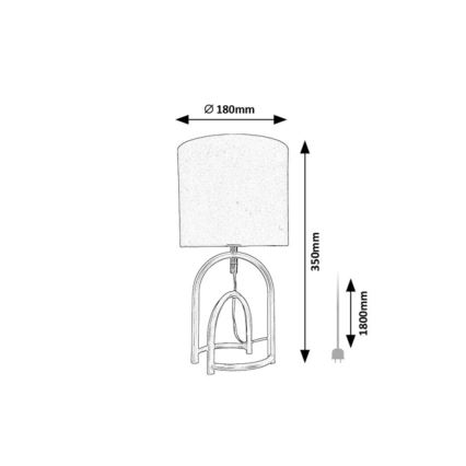 Rabalux - Stolná lampa 1xE14/25W/230V
