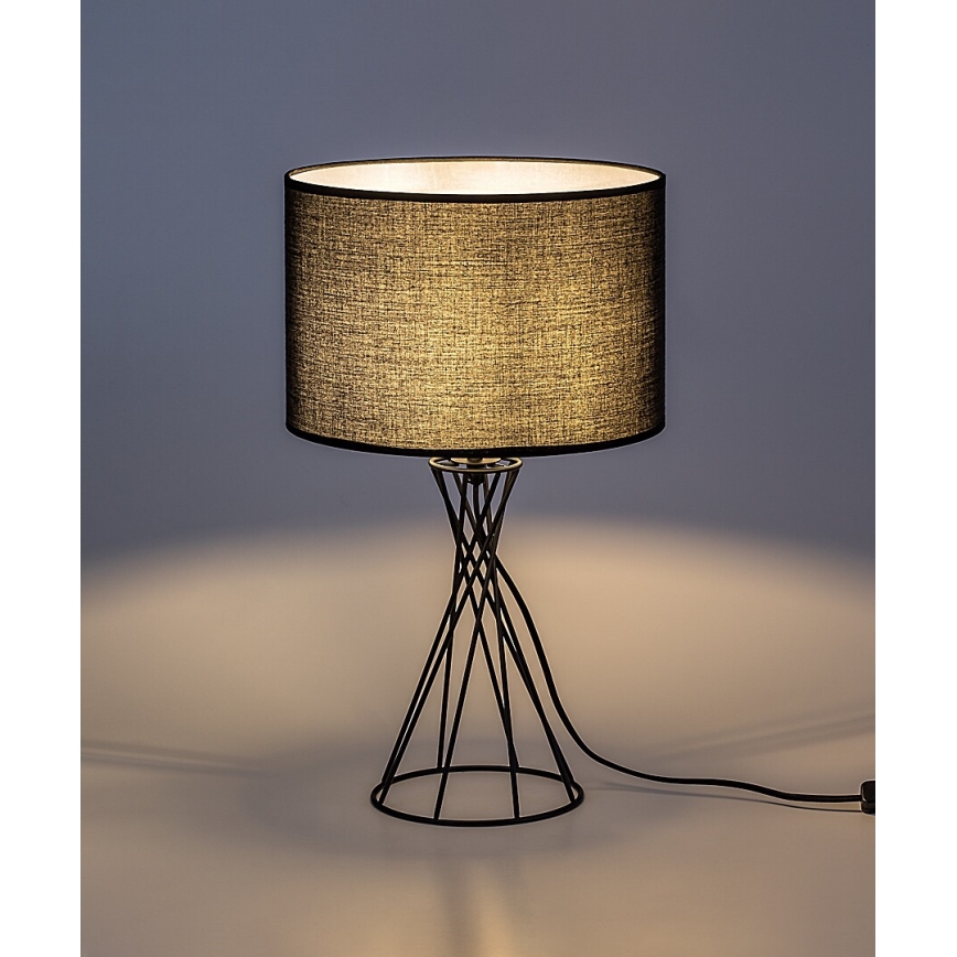 Rabalux - Stolná lampa 1xE27/40W/230V čierna