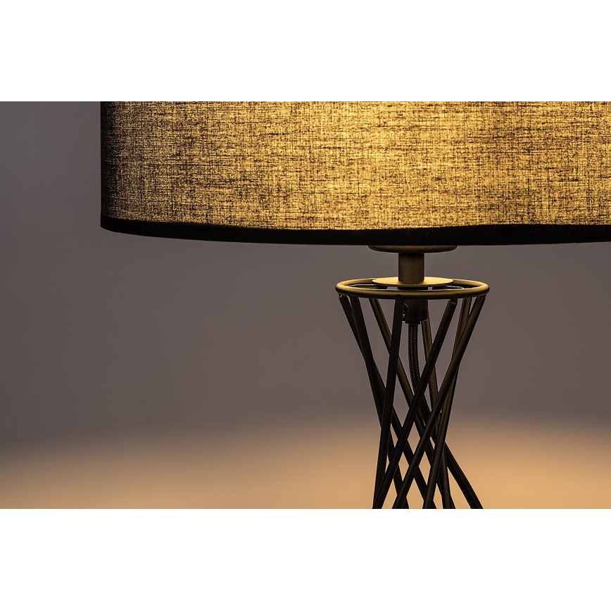 Rabalux - Stolná lampa 1xE27/40W/230V čierna