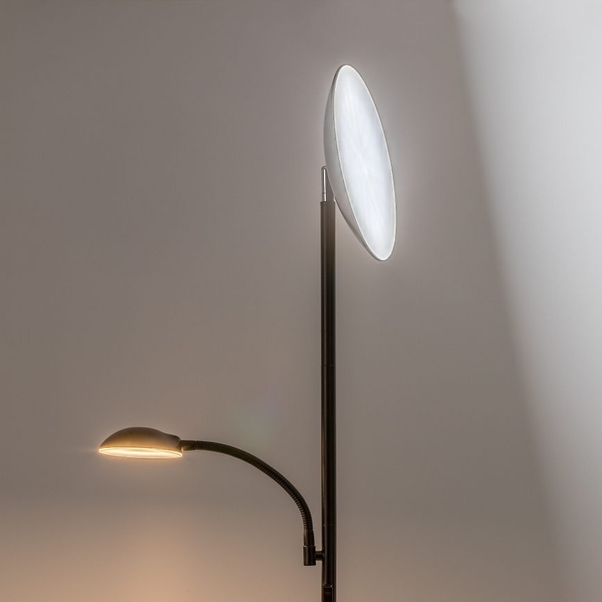 Rabalux - LED Stmievateľná stojacia lampa LED/23W/230V 3000/4200/6500 čierna