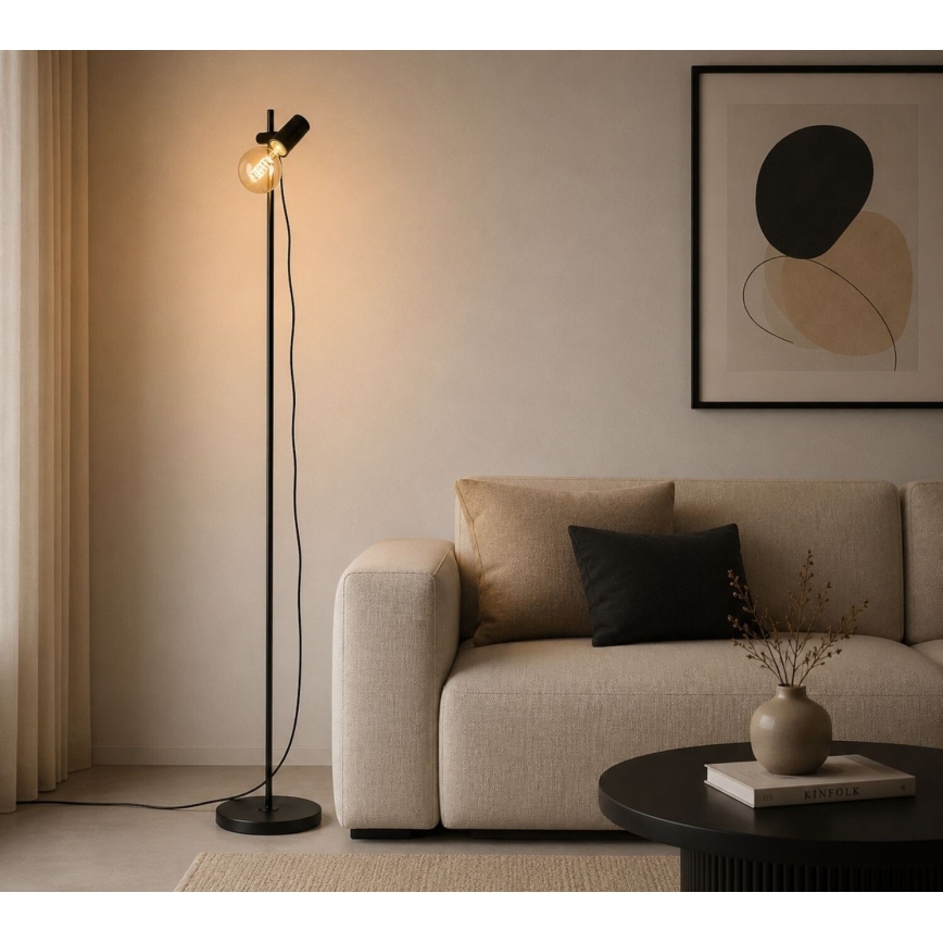 Rabalux - Stojacia lampa 1xE27/60W/230V čierna