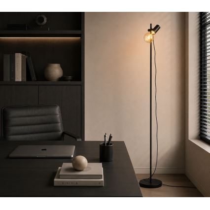 Rabalux - Stojacia lampa 1xE27/60W/230V čierna