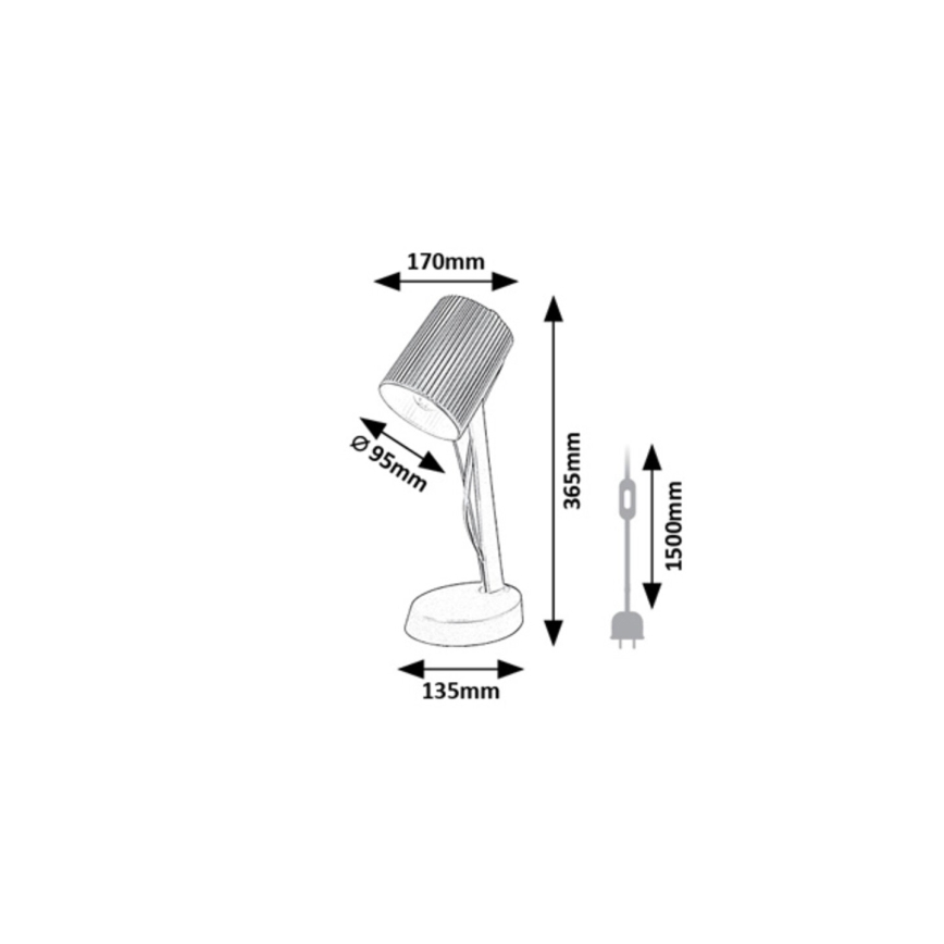 Rabalux - Stolná lampa 1xE14/11W/230V ružová