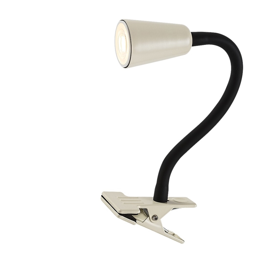 Rabalux - Stolná lampa s klipom 1xGU10/7W/230V krémová