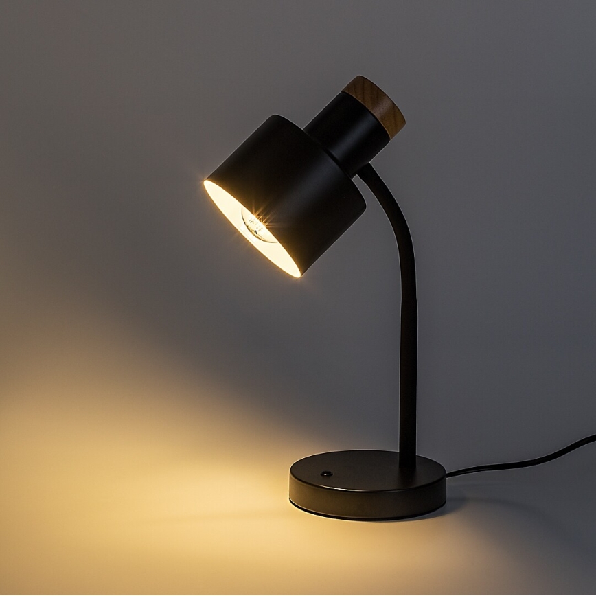 Rabalux - Stolová lampa 1xE27/20W/230V čierna