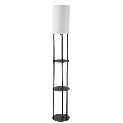 Rabalux - Stojacia lampa s policami 1xE27/40W/230V čierna