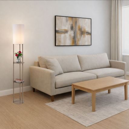 Rabalux - Stojacia lampa s poličkami 1xE27/40W/230V béžová