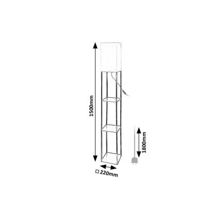 Rabalux - Stojacia lampa s poličkami 1xE27/40W/230V