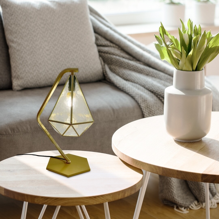 Rabalux - Tiffany vitrážová stolná lampa 1xE14/40W/230V zlatá