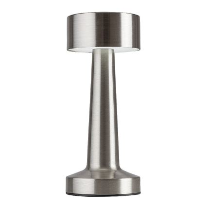 Rabalux - LED Nabíjacia dotyková stolná lampa LED/2,7W/5V 1200mAh 3000/4000/6000K matný chróm