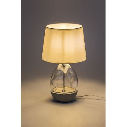 Rabalux - Stolná lampa 1xE27/40W/230V biela