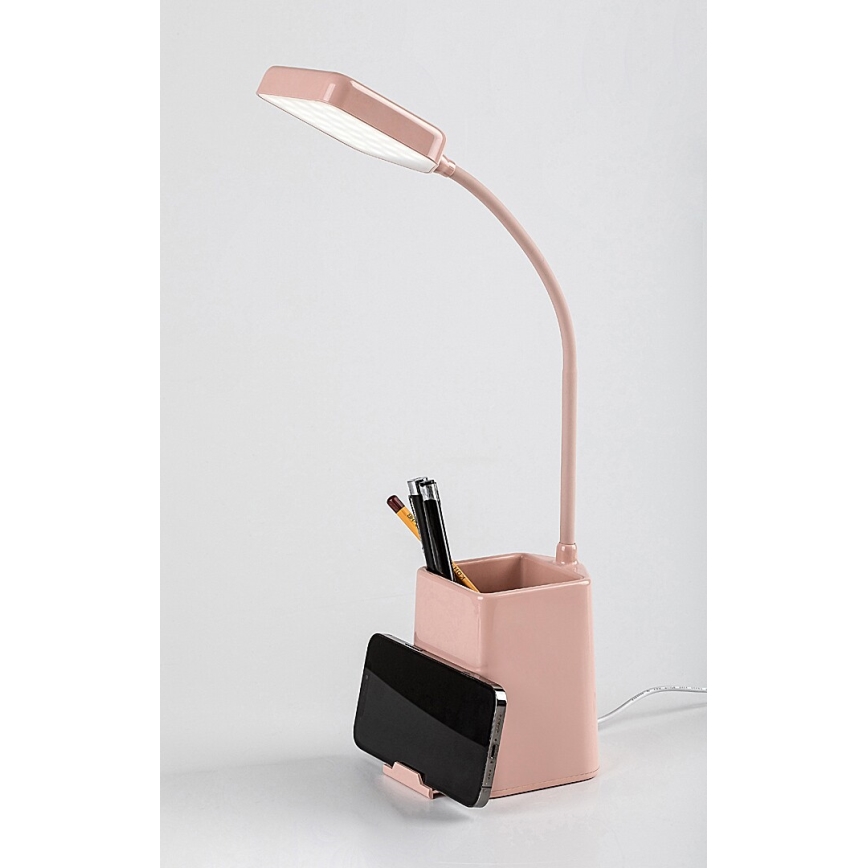 Rabalux - LED Stmievateľná stolná lampa LED/6W/230V 5000K ružová