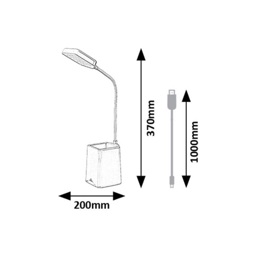 Rabalux - LED Stmievateľná stolná lampa LED/6W/230V 5000K ružová