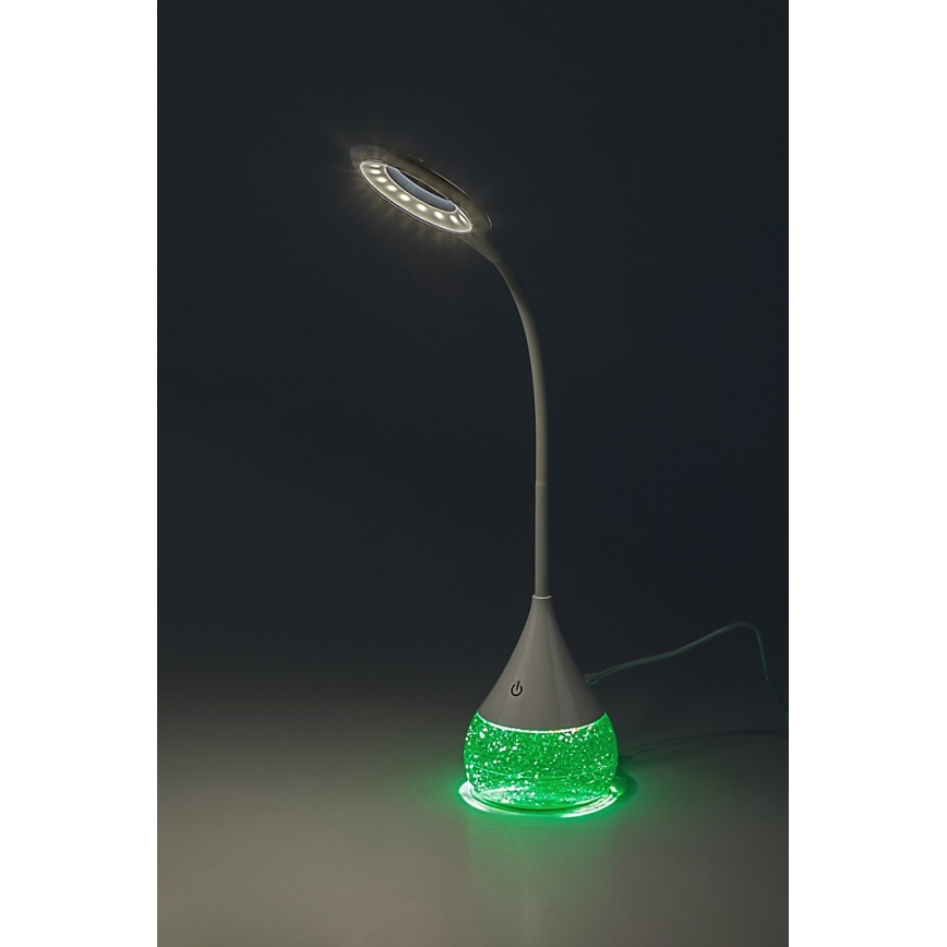 Rabalux - LED RGB Stmievateľná stolná lampa LED/4W/230V biela
