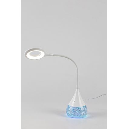 Rabalux - LED RGB Stmievateľná stolná lampa LED/4W/230V biela