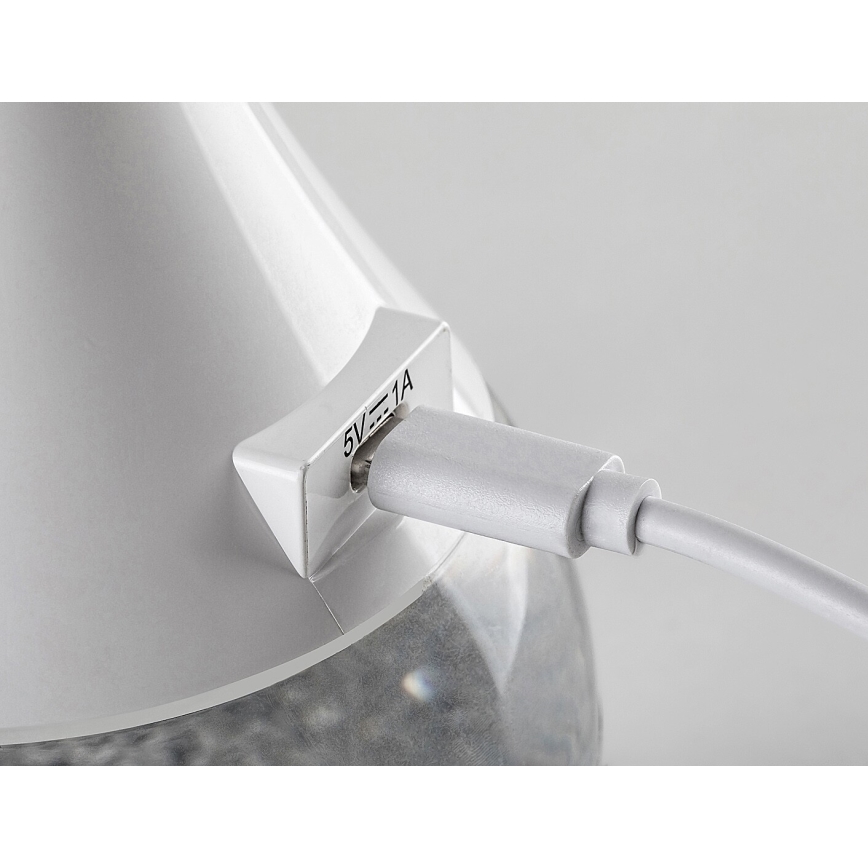 Rabalux - LED RGB Stmievateľná stolná lampa LED/4W/230V biela