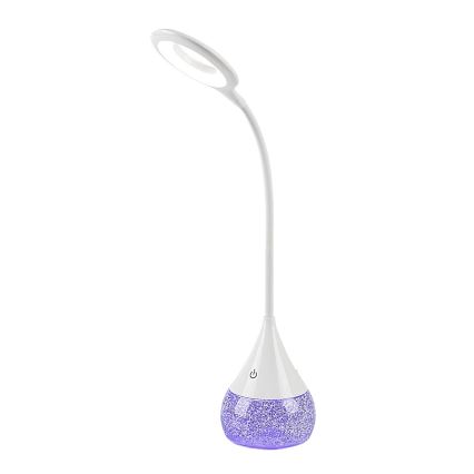 Rabalux - LED RGB Stmievateľná stolná lampa LED/4W/230V biela