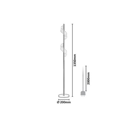 Rabalux - LED stmievateľná dotyková stojacia lampa LED/12W/230V 3000K