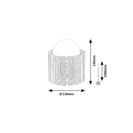 Rabalux - Stolná lampa 1xG9/5W/230V