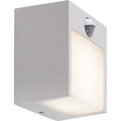 Rabalux - LED Vonkajšie nástenné svietidlo so senzorom LED/12W/230V biela IP44