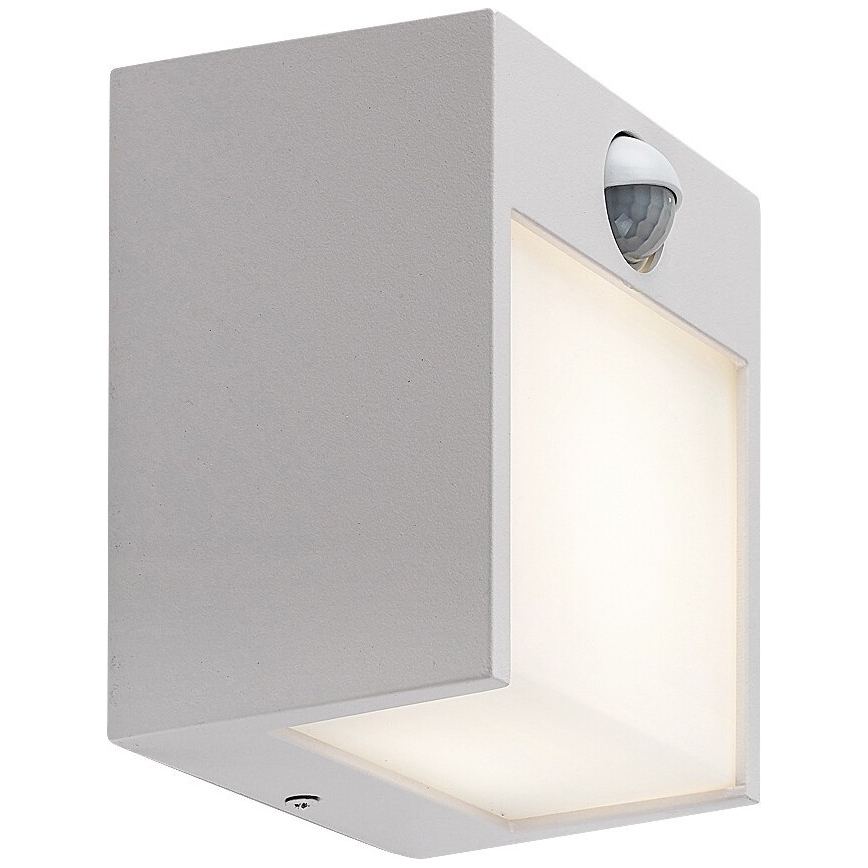 Rabalux - LED Vonkajšie nástenné svietidlo so senzorom LED/12W/230V biela IP44