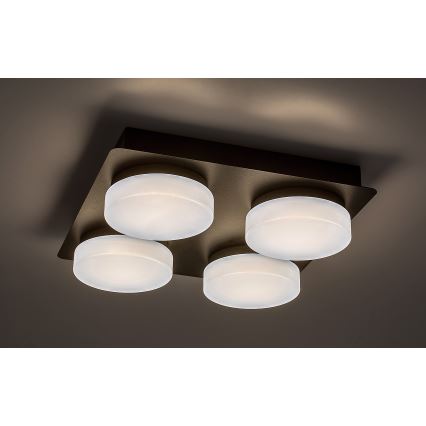 Rabalux - LED Stropné kúpeľňové svietidlo 4xLED/5,2W/230V IP44 čierna