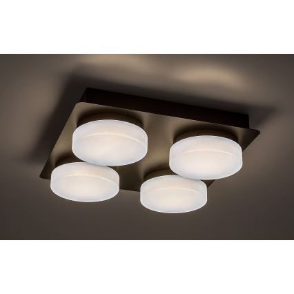 Rabalux - LED Stropné kúpeľňové svietidlo 4xLED/5,2W/230V IP44 čierna