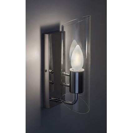 Rabalux - Kúpeľňové nástenné svietidlo 1xE14/12W/230V IP44 lesklý chróm