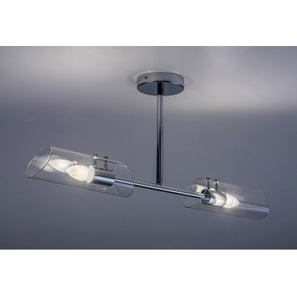 Rabalux - Kúpeľňový luster na tyči 2xE14/12W/230V IP44 lesklý chróm