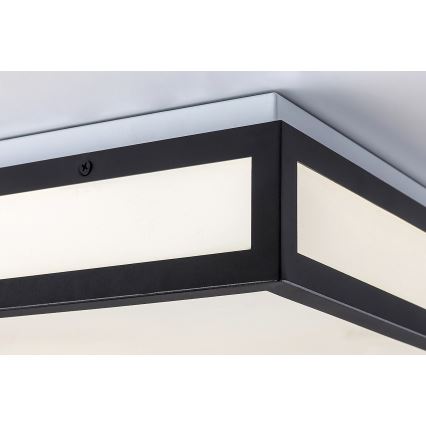 Rabalux - LED Kúpeľňové stropné svietidlo LED/24W/230V IP44 4000K 40x40 cm čierna