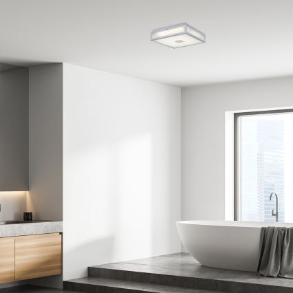 Rabalux - LED Kúpeľňové stropné svietidlo LED/24W/230V IP44 4000K 40x40 cm biela