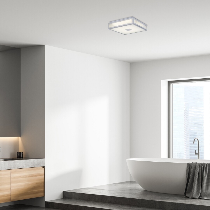 Rabalux - LED Kúpeľňové stropné svietidlo LED/24W/230V IP44 4000K 40x40 cm biela