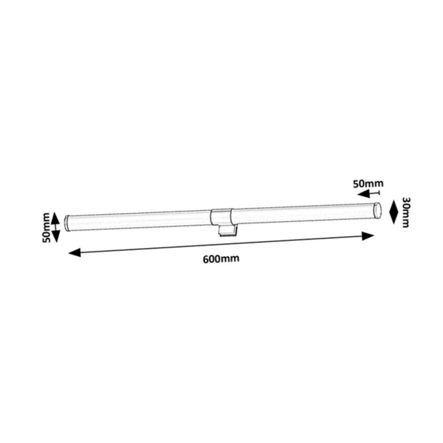 Rabalux - LED kúpeľňové osvetlenie zrkadla LED/8W/230V IP44 60 cm