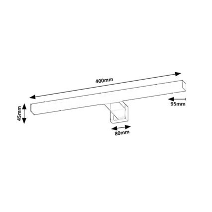 Rabalux - LED kúpeľňové osvetlenie k zrkadlu LED/6W/230V IP44 40 cm lesklý chróm
