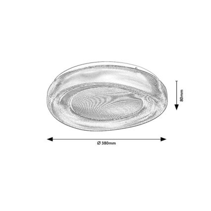 Rabalux - LED stropné svietidlo do kúpeľne LED/24W/230V IP44 4000K pr. 38 cm