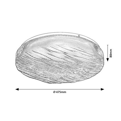 Rabalux - LED kúpeľňové stropné svietidlo LED/36W/230V IP44 4000K pr. 47,5 cm