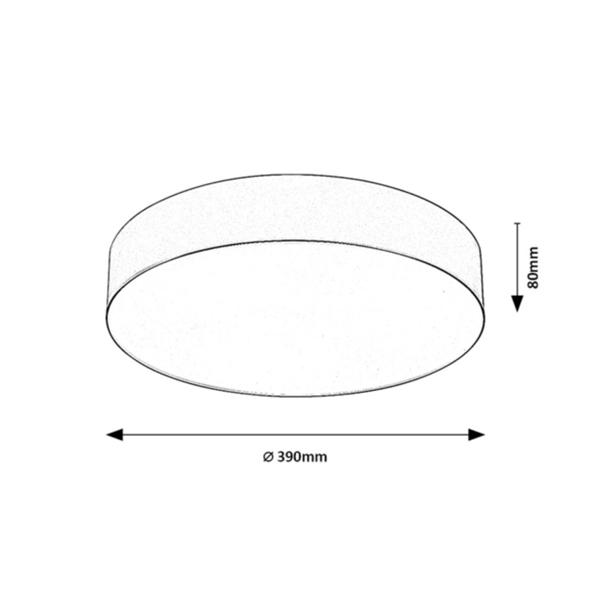 Rabalux - Vonkajšie stropné svietidlo 3xE27/9W/230V priemer 39 cm IP43 béžové