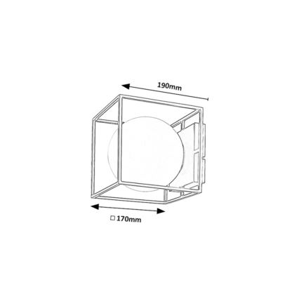 Rabalux - Vonkajšie nástenné svietidlo 1xE14/15W/230V IP44 čierne