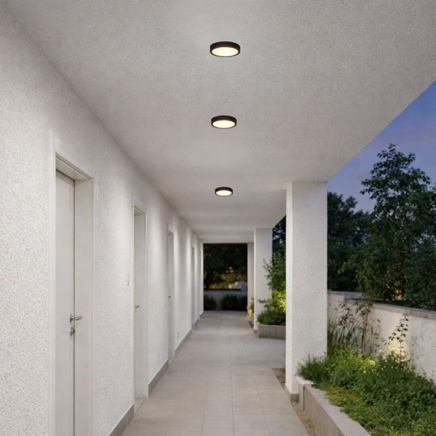 Rabalux - LED kúpeľňové stropné svietidlo LED/7W/230V pr. 12 cm IP44 čierne