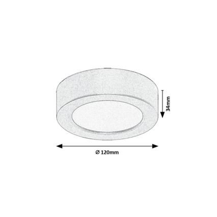 Rabalux - LED Kúpeľňové stropné svietidlo LED/7W/230V pr. 12 cm IP44 zlaté