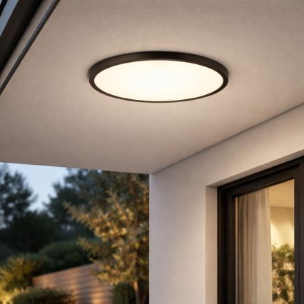 Rabalux - LED kúpeľňové stropné svietidlo LED/24W/230V 3000/4000/6000K pr. 40 cm IP44 čierne